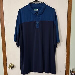 Ben Hogan Performance Men’s Two-Tone Blue Polo Shirt Size 3 XL